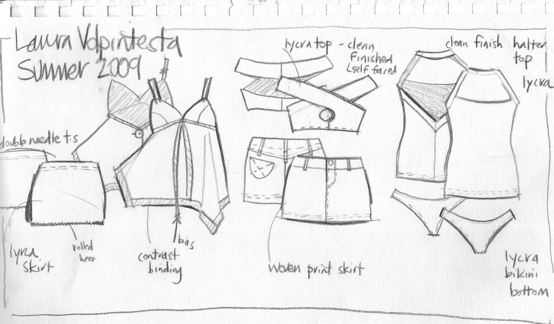 fashion flats sketches using a croquis template