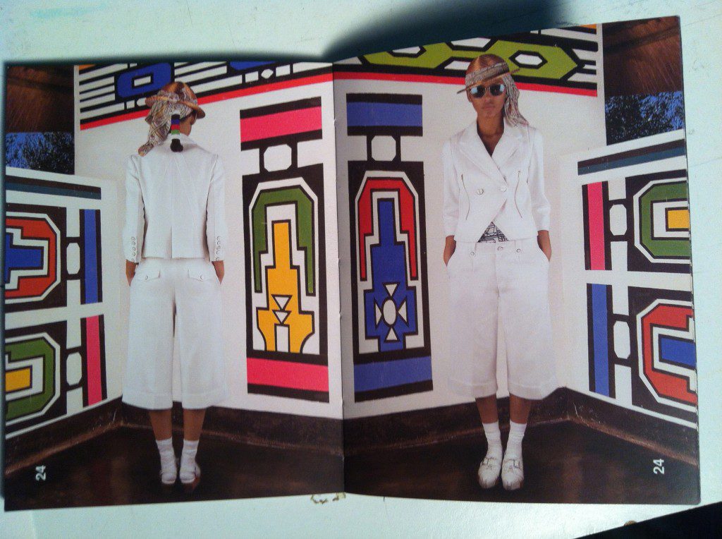 Alexandre Herchcovitch SS07 lookbook, Ndebele inspired fashion collection