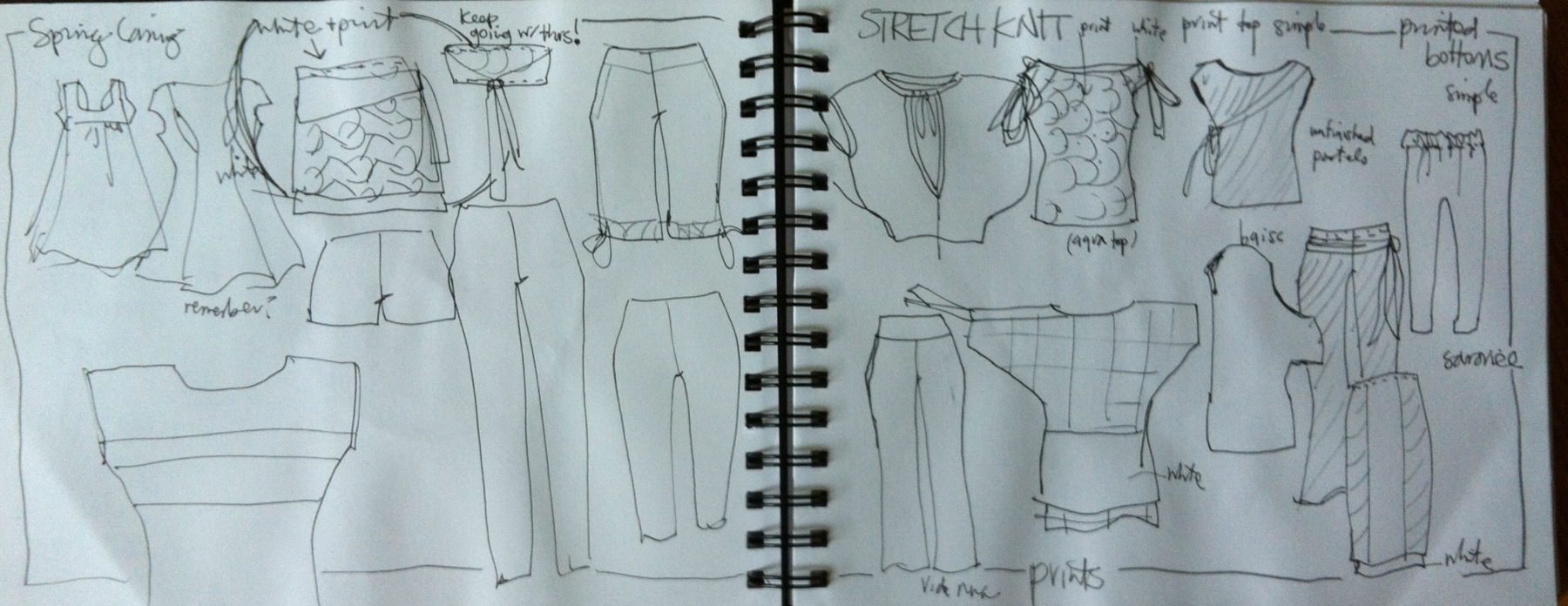 Fashion Sketchbook Figure & Flat Template: Easily Sketching and