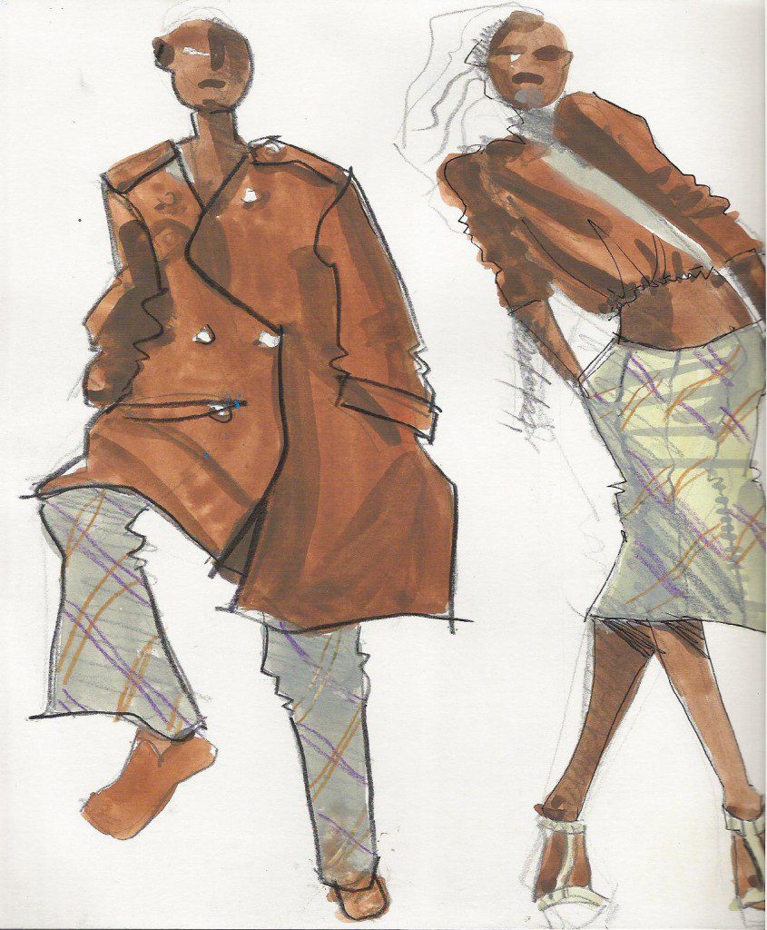 croquia book sketches for fashion  fabric selections laura volpintesta, fashion illustration tribe.