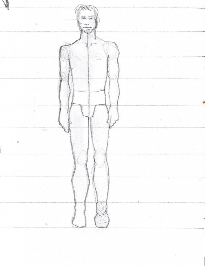 men's figure -Laura Volpintesta Fashion Croquis Template Version 2