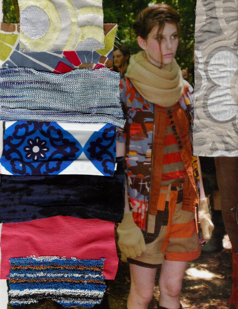 Fabric and Inspiration Creative Process for Fashion Sketching
