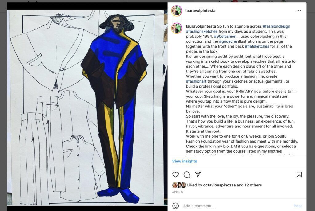 ndebele inspired laura volpintesta gouache fashion design illustration