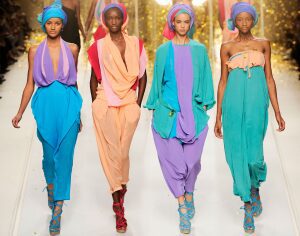 fashion designing with color blocking- designer unknown