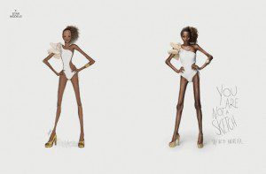 Star Models anti anorexia campaign