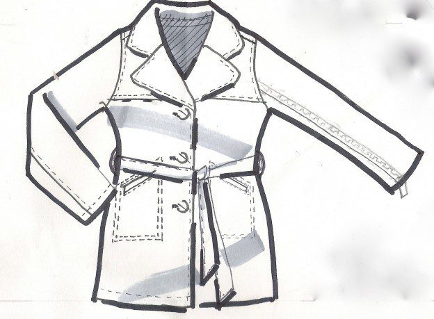  Fashion Design Project presentation Fashion Flat technical drawing jacket laura Volpintesta fashion illustration tribe
