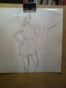 gaouche fashion illustration technique laura volpintesta
