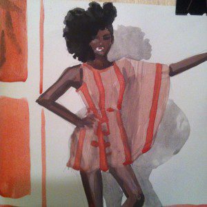 gaouche fashion illustration technique laura volpintesta
