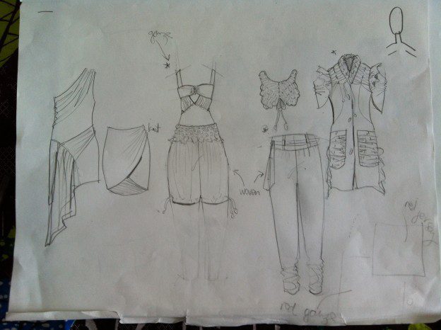 Fashion Sketching for Beginners- Laura Volpintesta- Line sheet- flats