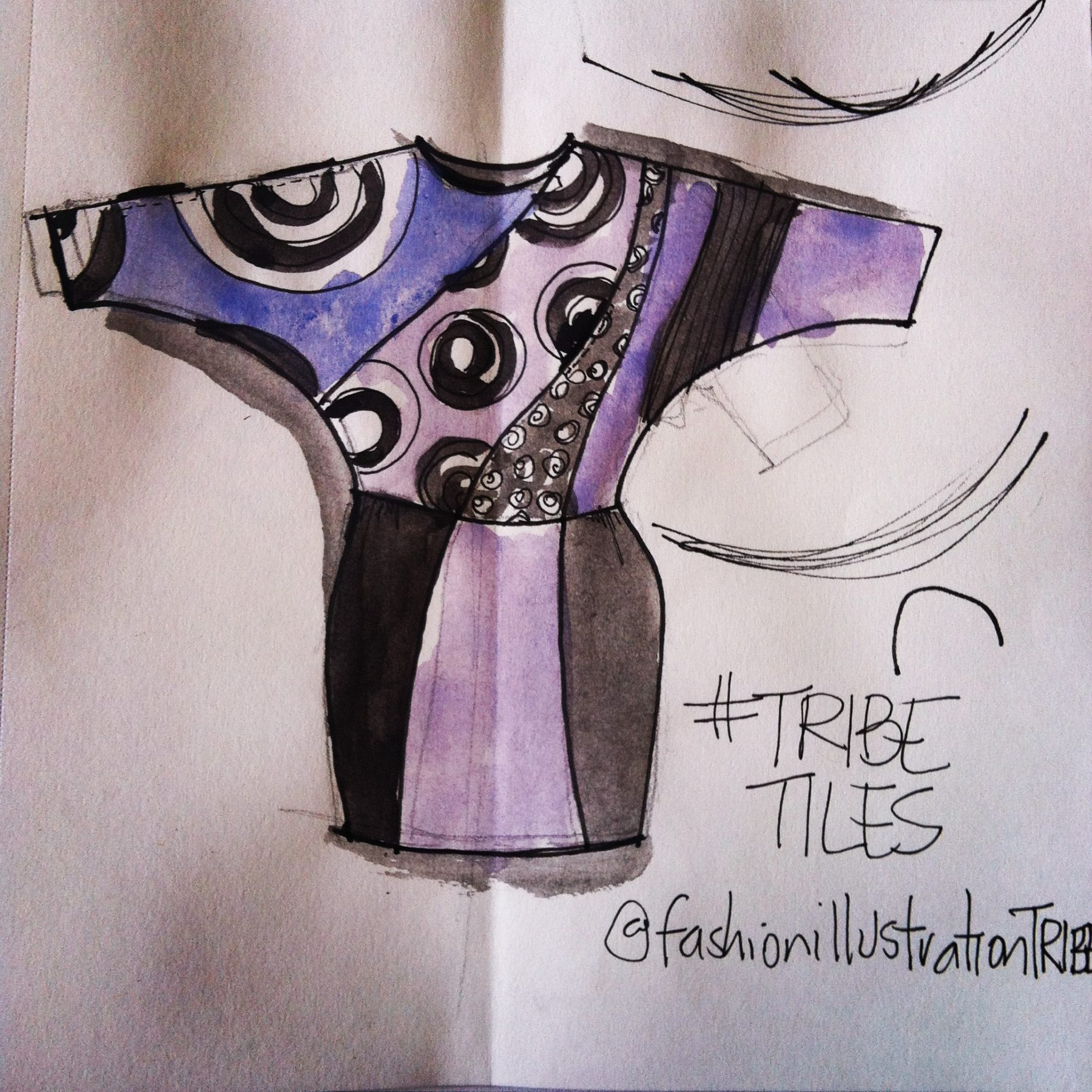 Fashion Flat Sketching, fashion illustrate tribe, Laura Volpintesta