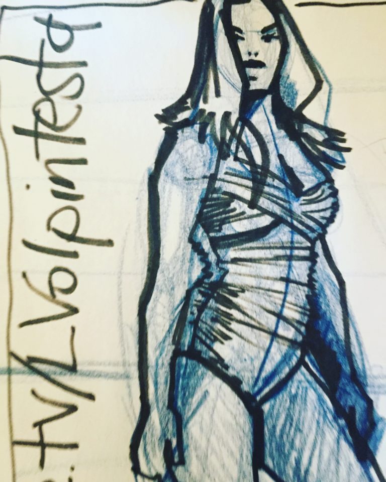 Plus Size Fashion Model Drawing Class