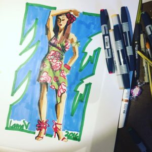 copic markers for fashion illustration laura volpintesta