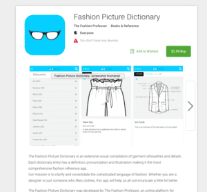 digital fashion sketch- the fashion picture dictionary