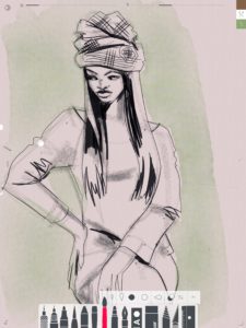 fashion illustration apps by Laura Volpintesta