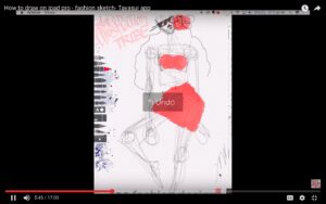 Laura Volpintesta Fashion Illustration How to draw fashion on the Ipad Pro Tayasui