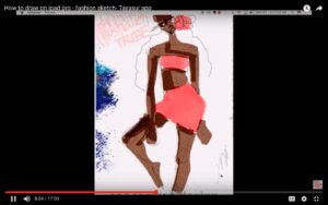 Laura Volpintesta Fashion Illustration How to draw fashion on the Ipad Pro Tayasui