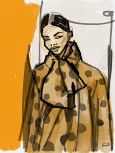 IPad Pro Fashion Illustration by Laura Volpintesta of Fashion Illustration TRIBE