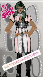 Fashion Illustration in Instagram Stories Tools by Laura Volpintesta, Fashion Illustration Tribe