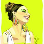 How to draw faces digitally with fashion illustration apps by Laura Volpintesta