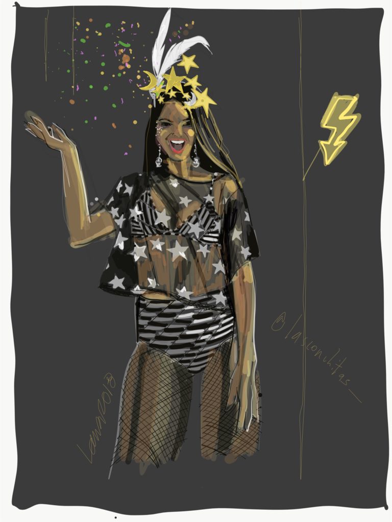 TONED PAPER fashion illustration-how to draw sheer, confetti, stars, moon, feathers, gold, silver, stripes, fishnet, fashion, shine, metallic, highlights, vector drawing, fashion llustation, carnaval
