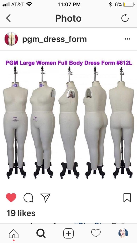 plus size fashion dress form, mannequin, from pgm dress form