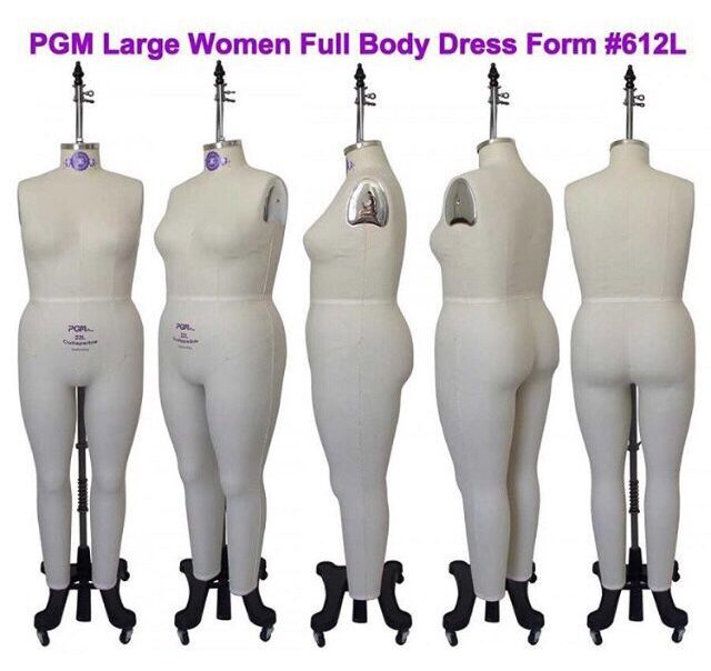 plus size fashion dress form, mannequin, from pgm dress form