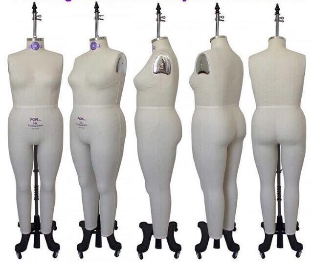 plus size fashion dress form, mannequin, from pgm dress form