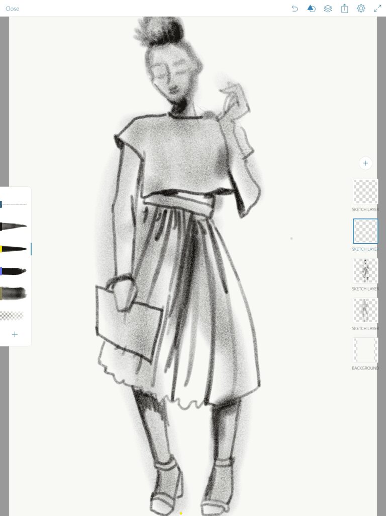 SHADING FASHION ILLUSTRATIONS WITH LAURA VOLPINTESTA