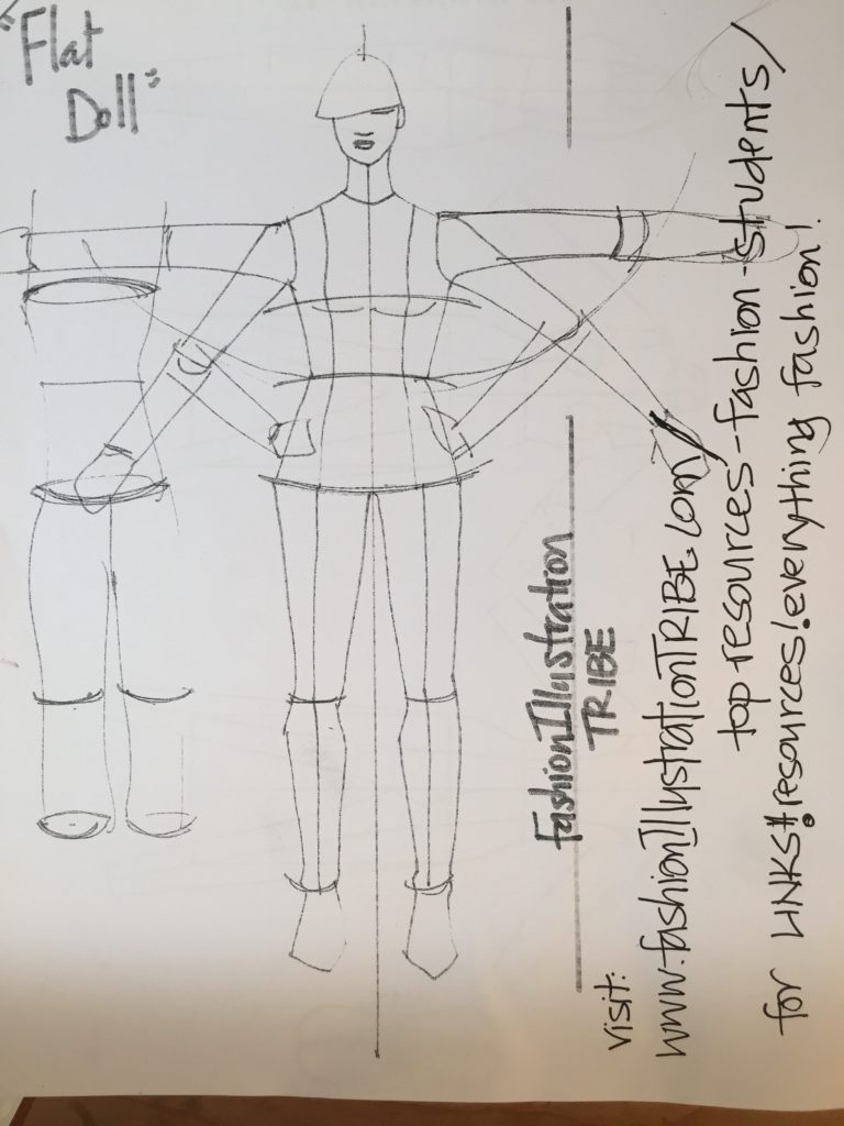 croquis template for sketching fashion design flats 