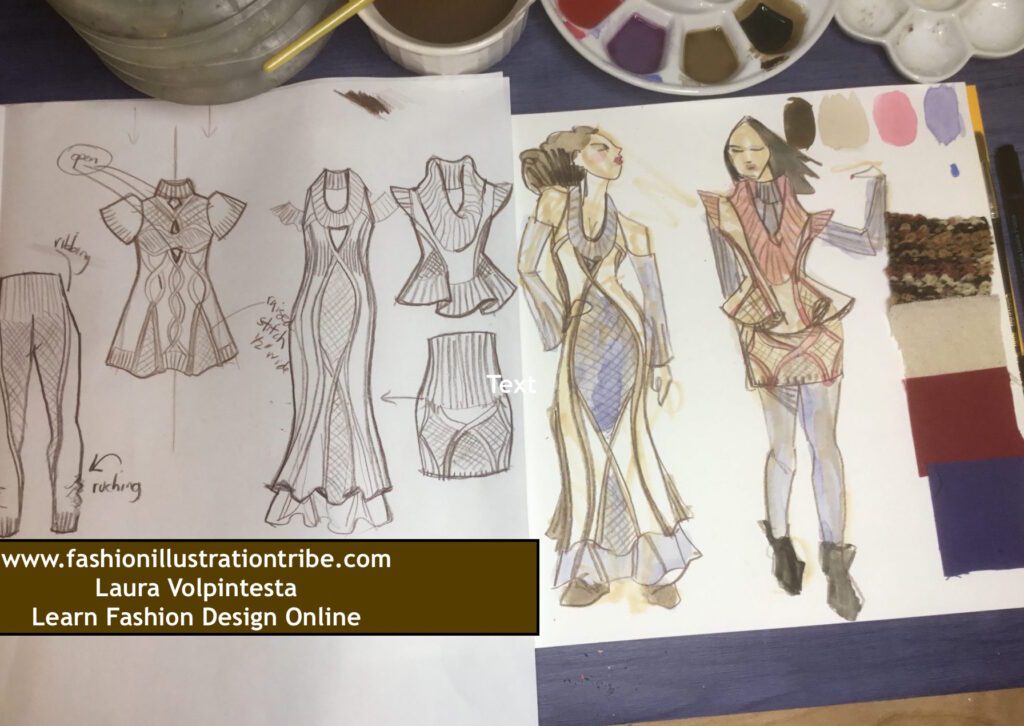 Free Fashion Design Tutorial - Fashion Drawing Course - Sample