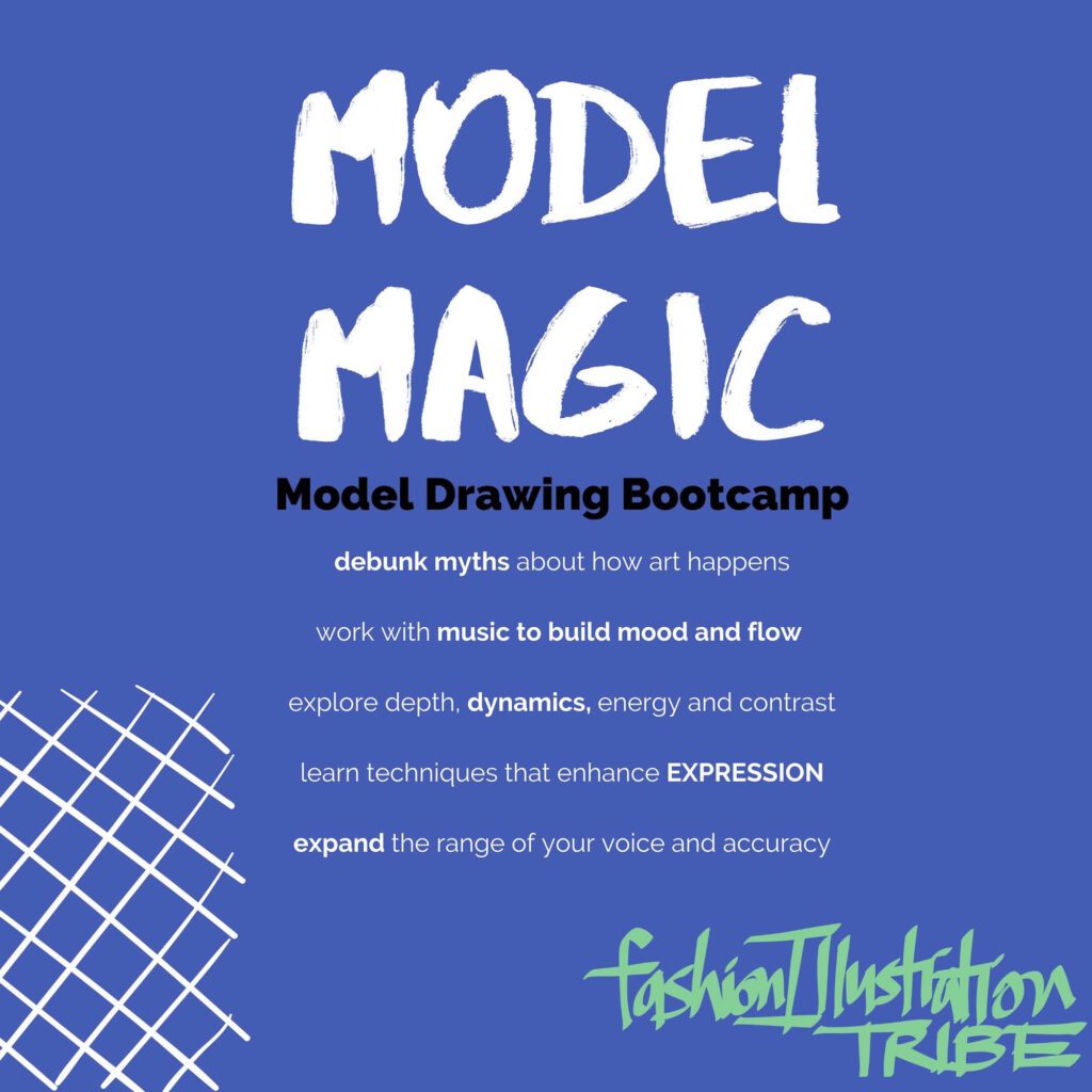 model magic fashion model drawing online course