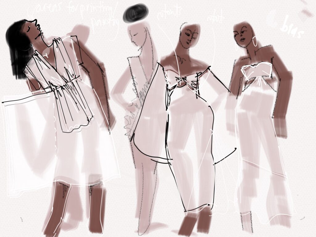 collection fashion-illustration-layout in digital croquis book laura volpintesta