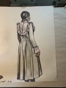 drawing fashion with Tombow BRUSH tip markes PENS Laura Volpintesta