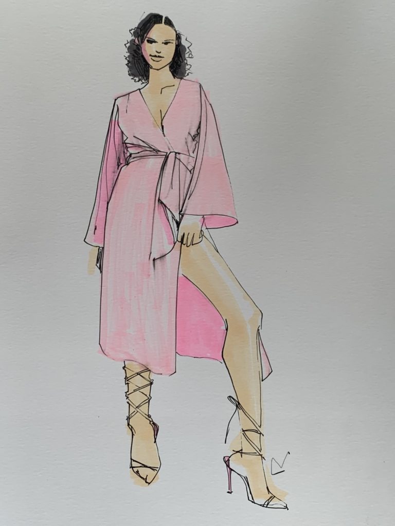 Design markers and ink pens for fashion sketching. Fashion Illustration and Art Supplies Laura Volpintesta