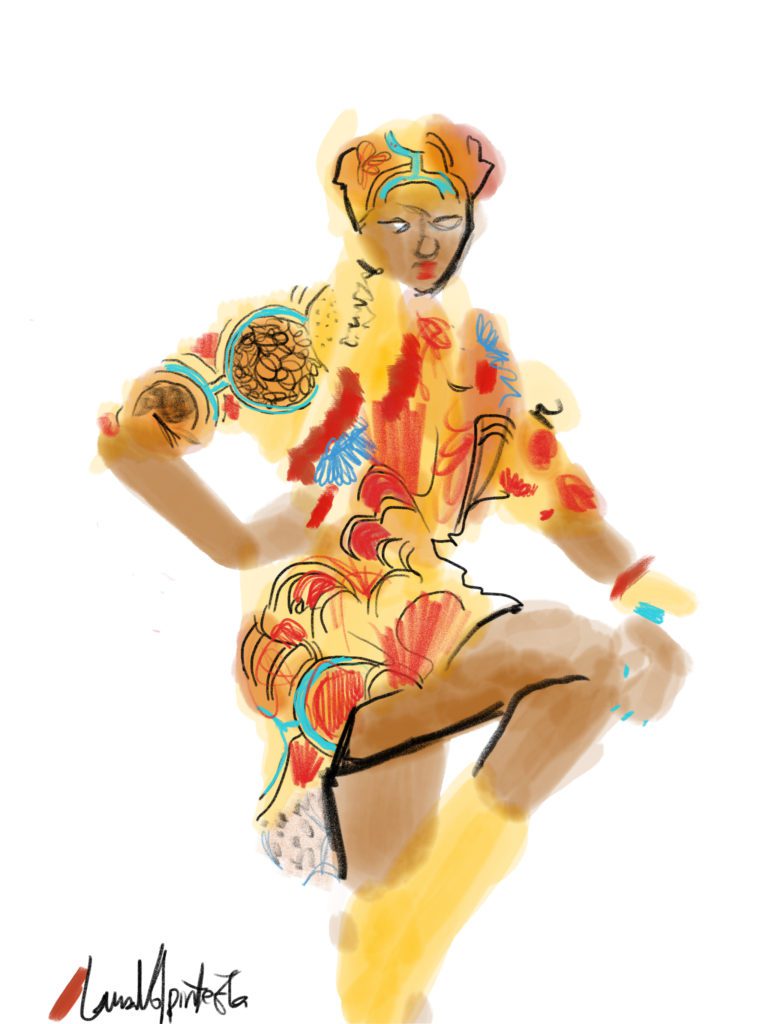 Adobe fresco app fashion illustration laura volpintesta, Fashion Illustration Tribe