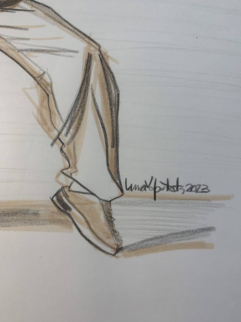 Movement in fashion illustrations and figure drawings with Laura Volpintesta