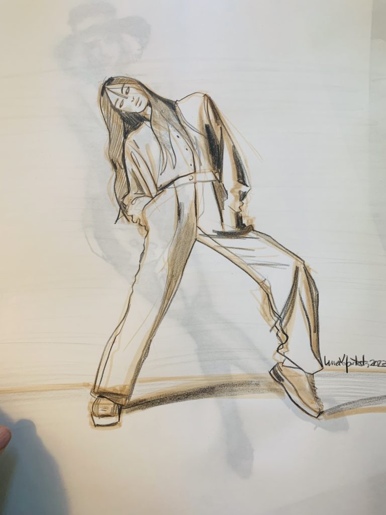 Fashion Model Drawing Sessions with Laura Volpintesta. MOVEMENT