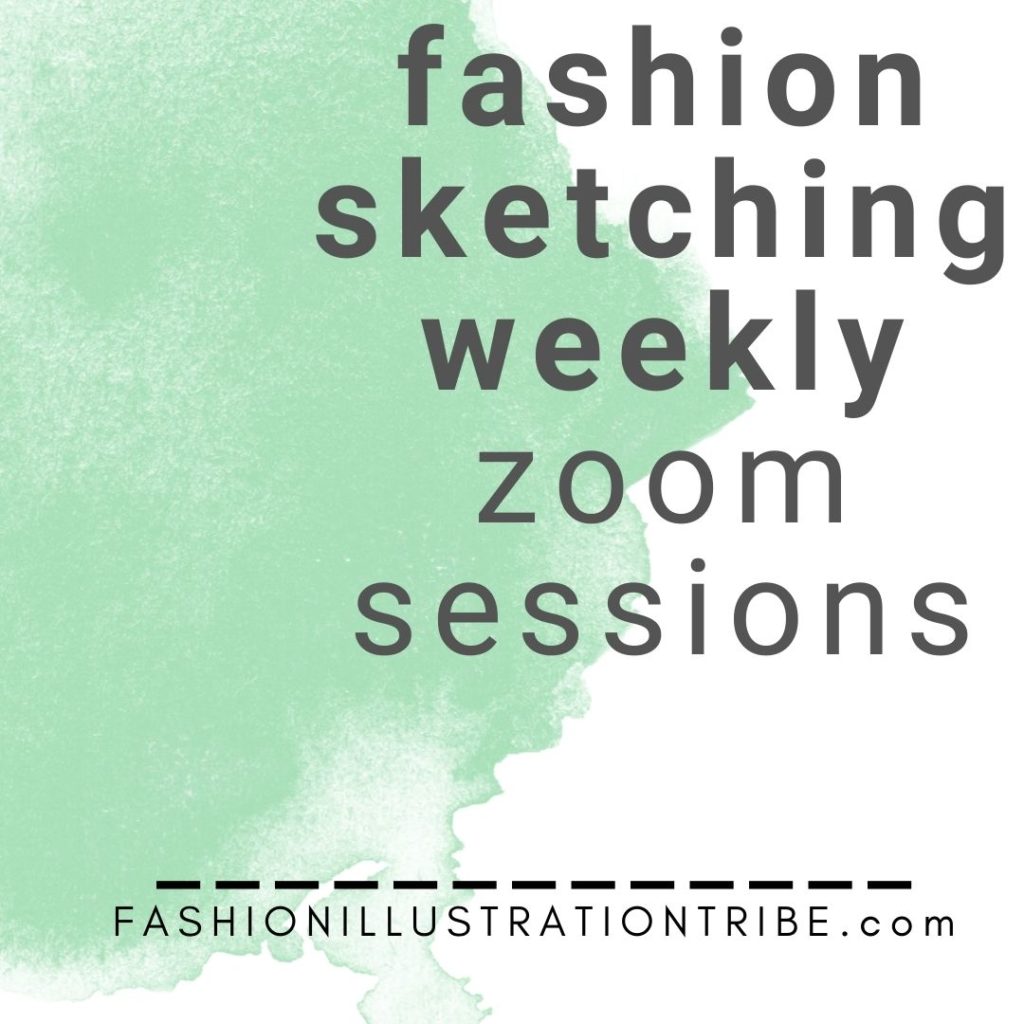 FASHION SKETCH GROUP WITH LAURA VOLPINTESTA LIVE ONLINE ZOOM SESSIONS