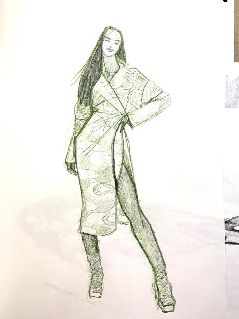 eveningwear fashion illustration laura volpintesta online course