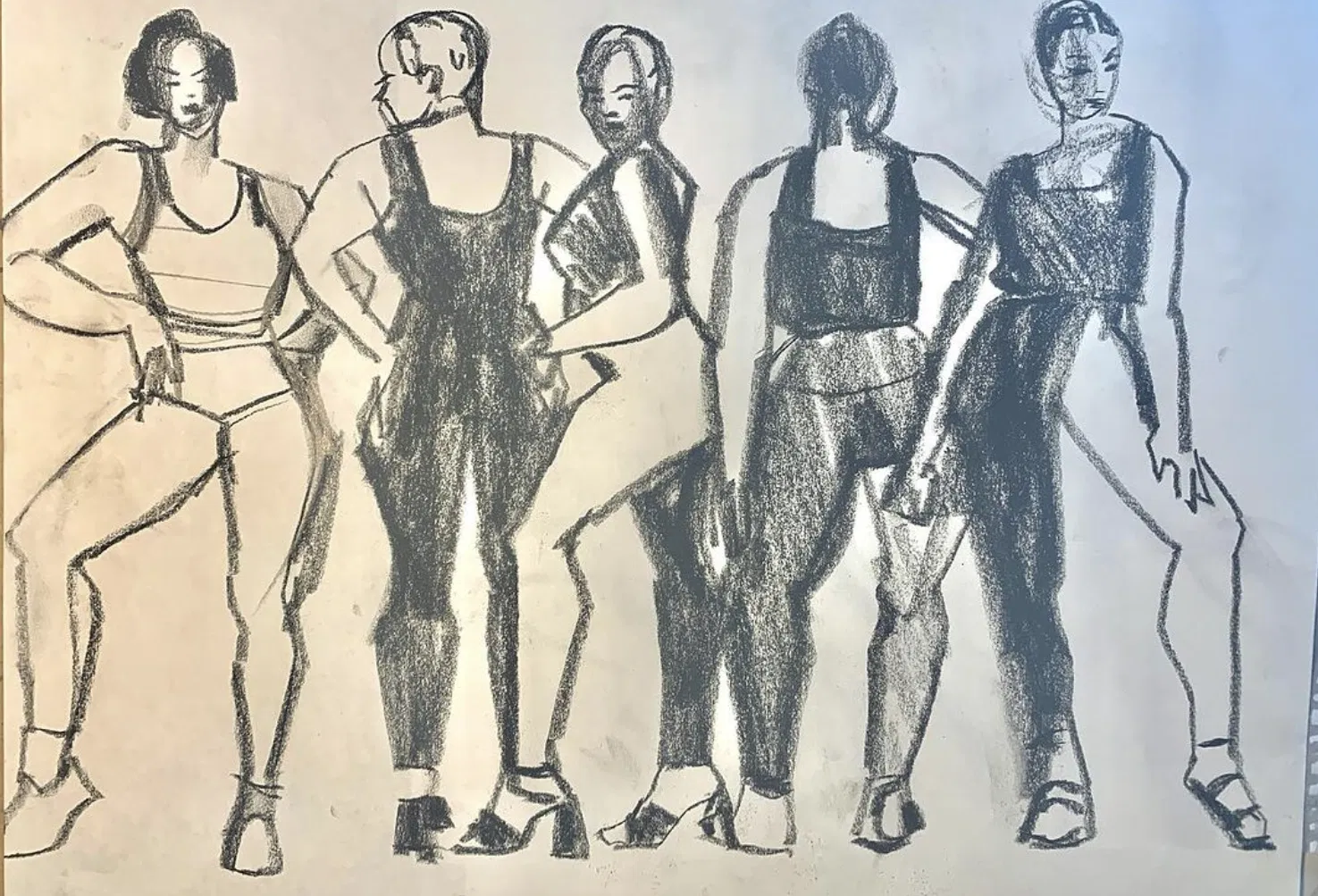 Fashion Model Drawing Illustration studies by Laura Volpintes