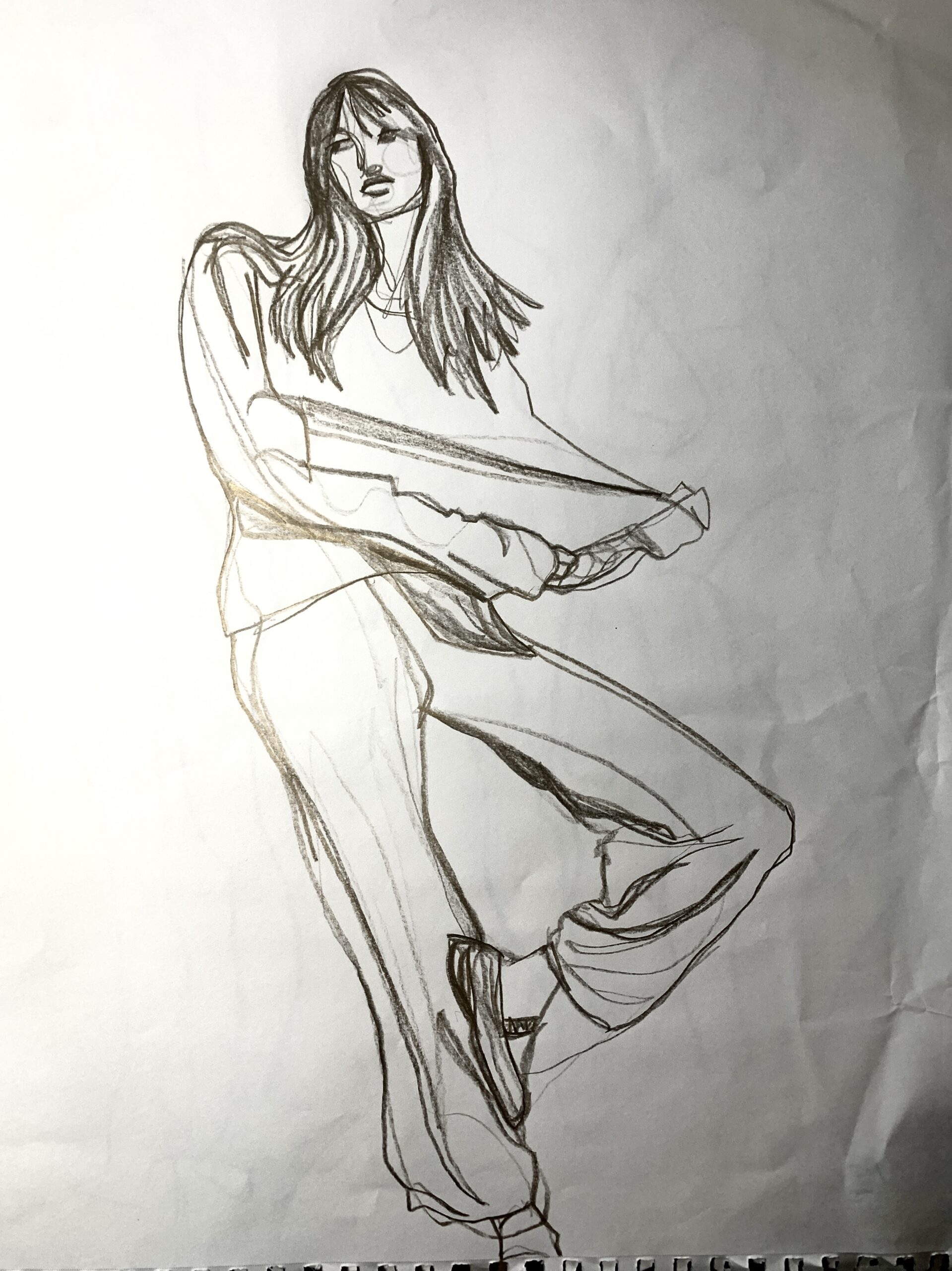 sketching stretch jersey fabrics in fashion illustration