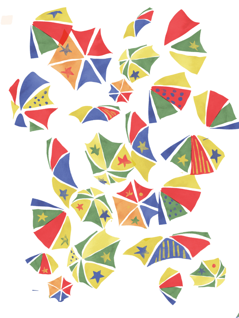 Frevo- a print design by Laura Volpintesta, fashion art