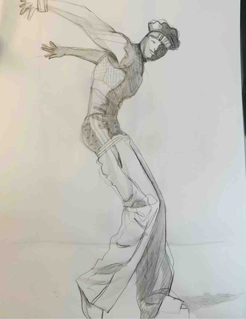 drawing men for fashion illustration by Laura volpintesta