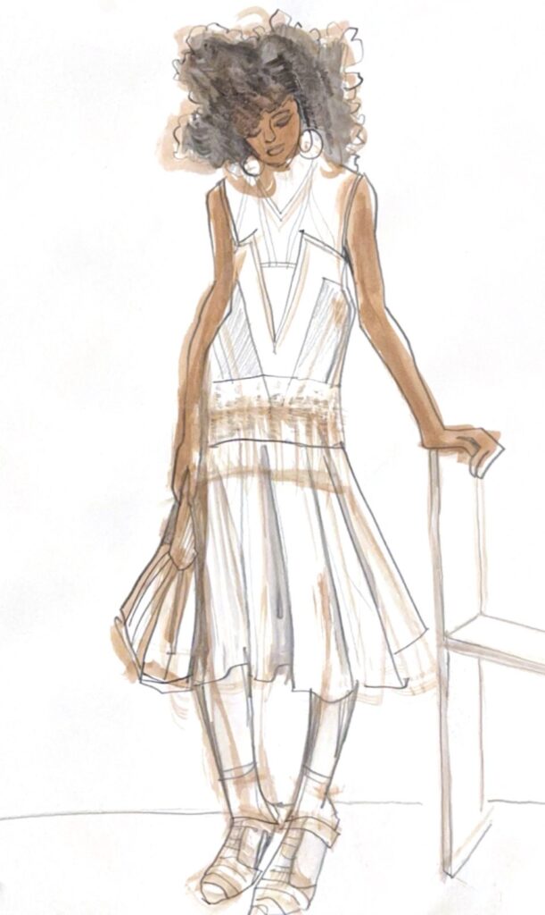 Digital fashion illustration by Laura volpintesta