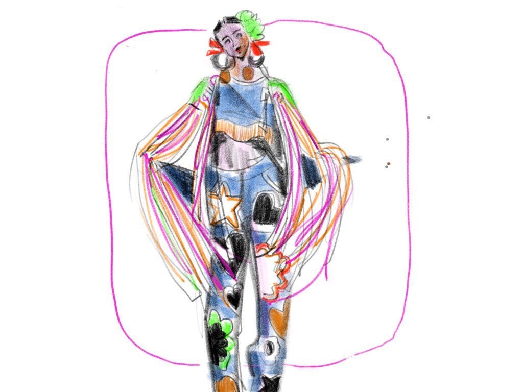 Digital colored pencils and black pencils in apps are a great way to follow up with your pencil explorations.