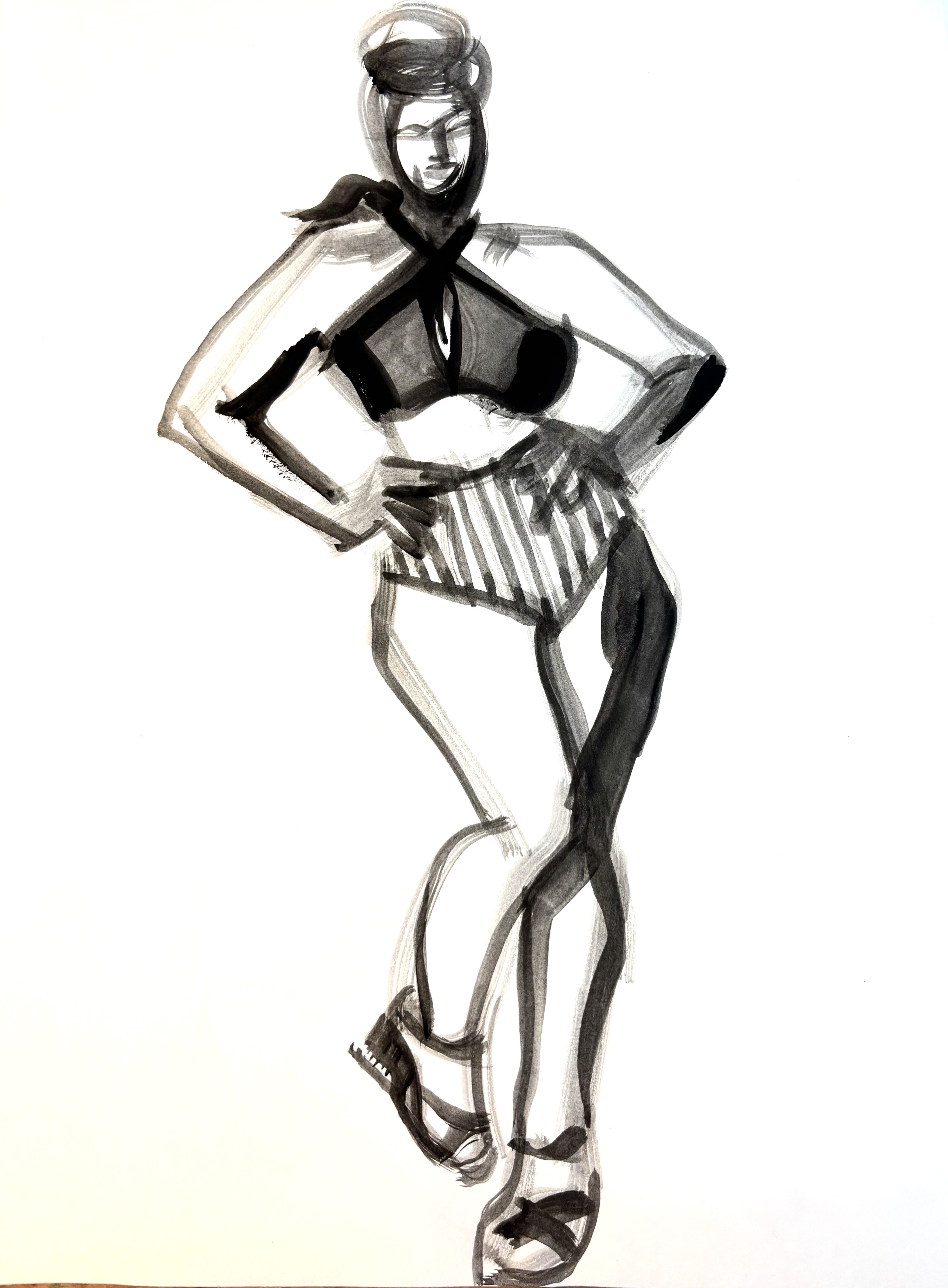 Body positivity, fashion illustration