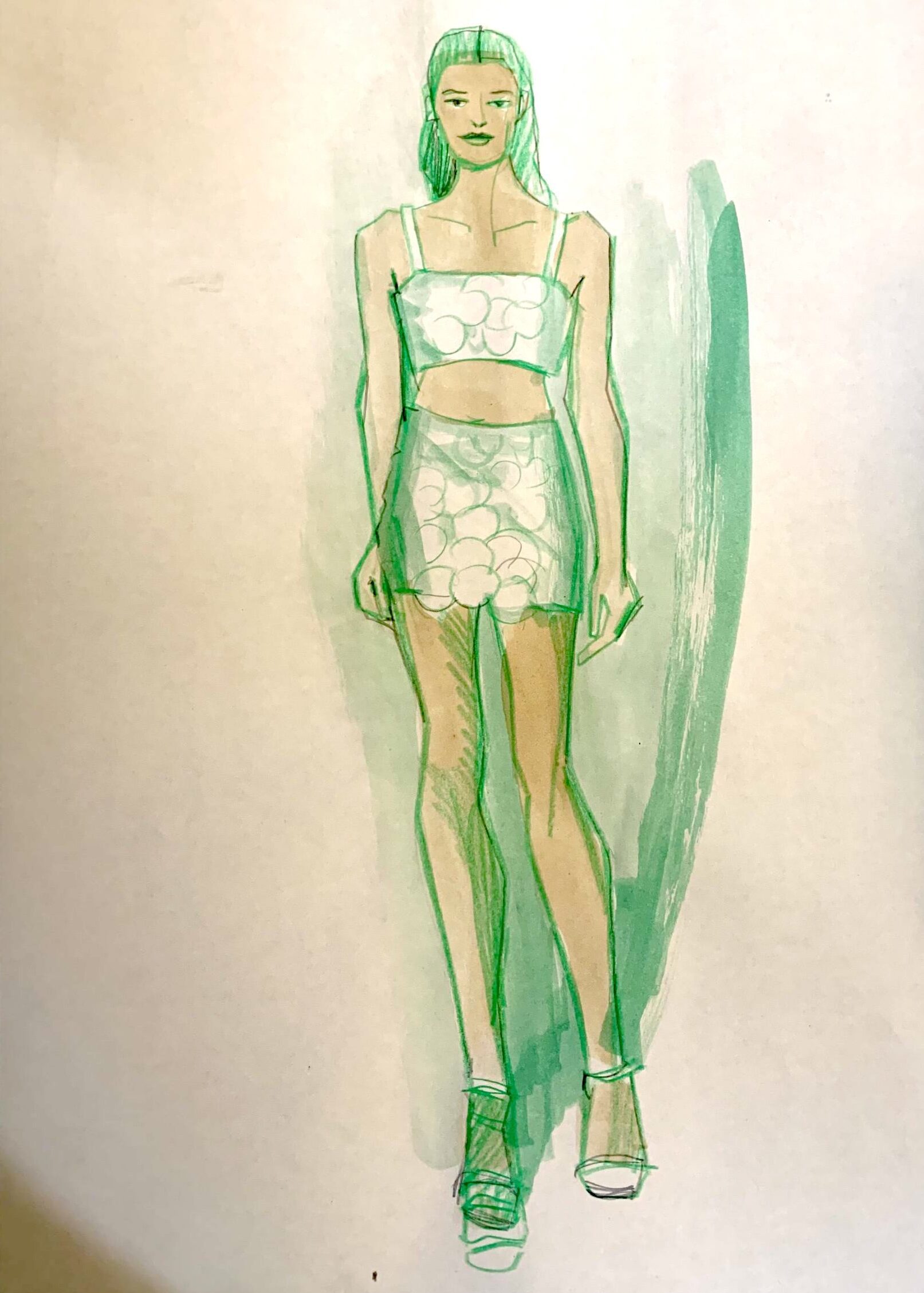 sequins in fashion illustRATIOn