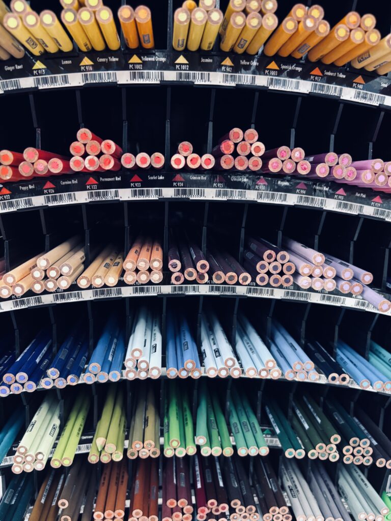 Prismacolor Premiere colored pencils are sold a-la-carte for fashion illustration