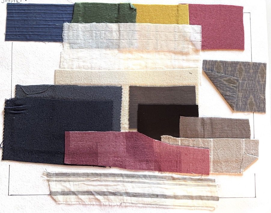summer gap project color and print gouache studies laura volpintesta layout stripes and prints