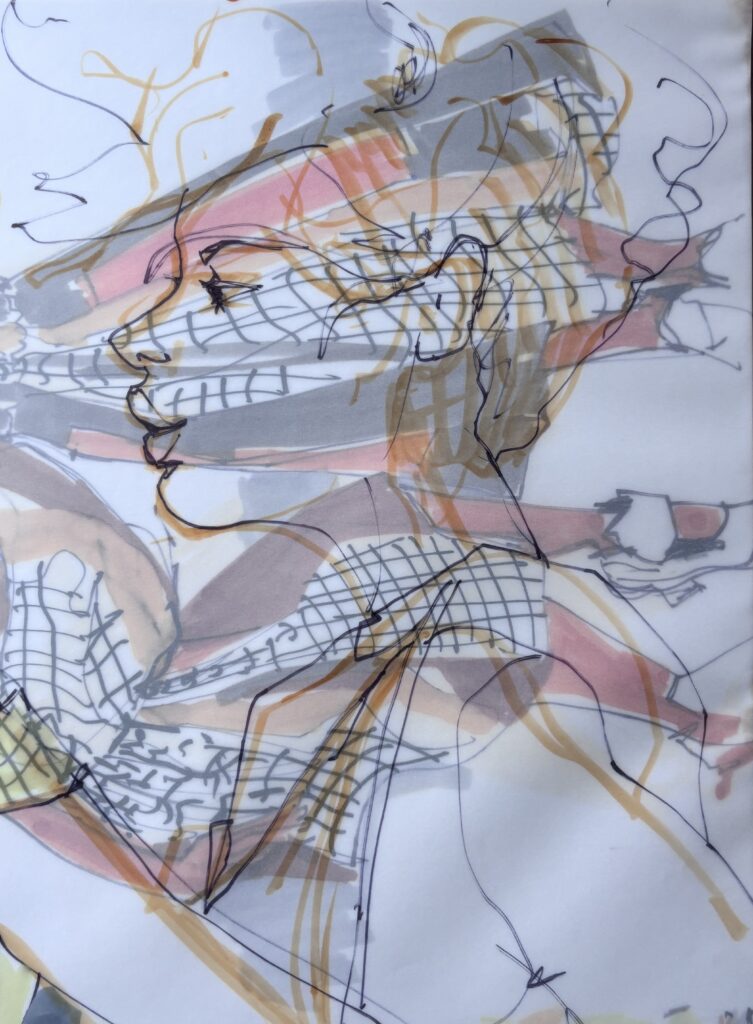 profile felt tip ;enl ine quality, markers, trace paper, overlay, vellum